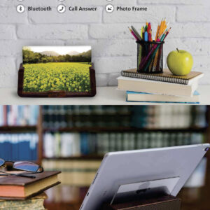Wooden-Photo-Frame-BT-Speaker-Mobile-Tablet-Stand